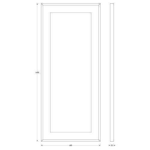 Зеркало с подсветкой Evoform Ledside BY 2215 60х140 подвесное - фото 2