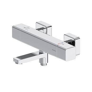 Смеситель для ванны и душа Damixa Gala 533000000 настенный хром с термостатом