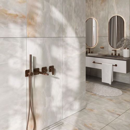 Излив Wasserkraft Asphe 7700 A289 встраиваемый в стену розовое золото - фото 2