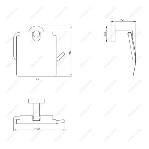 Бумагодержатель Melana 867007 - фото 2
