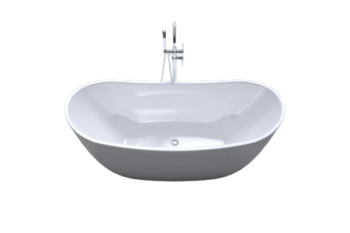 Ванна акриловая Art&Max AM-502-1700-785 170х80 отдельностоящая овальная с каркасом