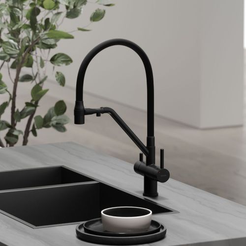 Смеситель для кухни Sancos Dora SC4003MB на мойку черный - фото 3