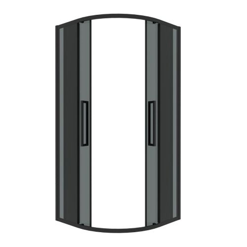 Душевой уголок Grossman Cosmo 301.K33.02.9090.21.10 90х90 стекло тонированное профиль черный без поддона - фото 2