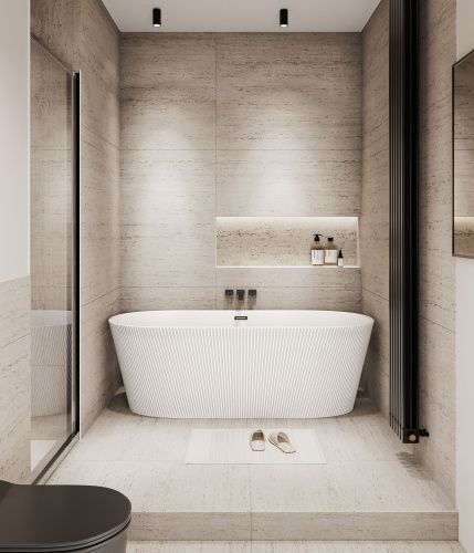 Ванна акриловая Grossman Forta GR-27021M 170х75 отдельностоящая овальная с каркасом - фото 4