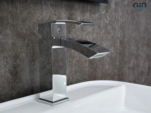 Смеситель Gid Cascada L120CHK на раковину хром - фото 2