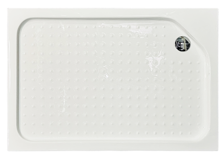 Душевой уголок Royal Bath HP RB8120HP-C-BL-R 120х80 стекло матовое профиль черный с поддоном