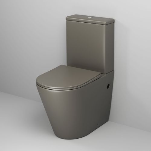 Унитаз напольный с бачком Grossman Color GR-4480GSMS зеленый с сиденьем безободковый каскадный смыв - фото 2