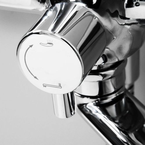 Смеситель для ванны и душа Wasserkraft Main 4100 4102L настенный хром - фото 4