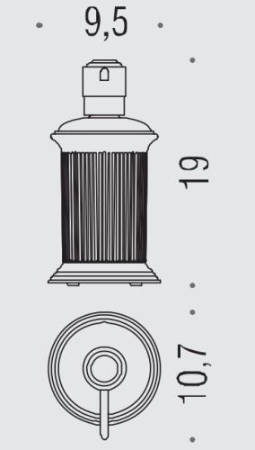 Дозатор Colombo Hermitage B9336.CR-VAN - фото 2