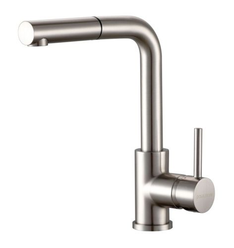 Смеситель для кухни Paulmark KASSEL Ka214311-BS на мойку никель