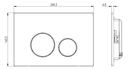 Клавиша смыва механическая CHARUS Robusto FP.330.BG.05 цвет золото - фото 2