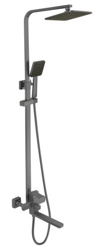 Душевая стойка Fmark FS8145-25Q настенная цвет серый - фото 2