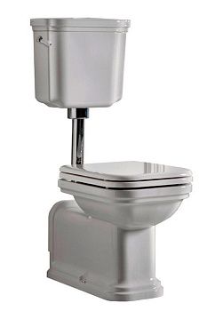 Чаша унитаза напольная Kerasan Waldorf 411601 цвет белый без бачка без сиденья душевой смыв