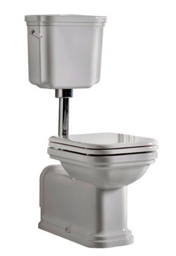 Чаша унитаза напольная Kerasan Waldorf 411601 цвет белый без бачка без сиденья душевой смыв