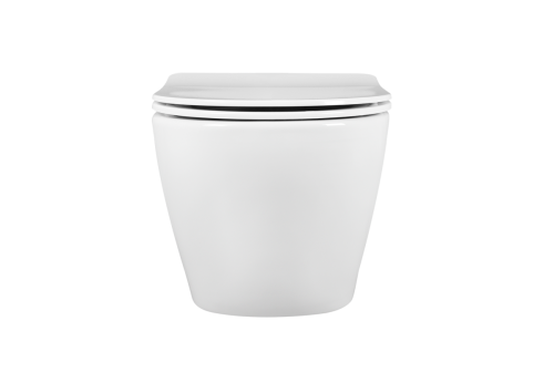 Унитаз подвесной Aquatek ЕВРОПА AQ1901-00 белый с сиденьем микролифт безободковый каскадный смыв - фото 3