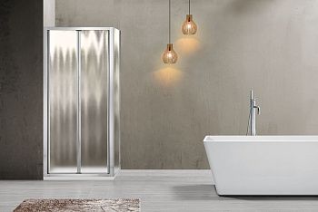 Душевой уголок Vincea Garda VSR-1G9090CH 90х90 стекло текстурное профиль хром без поддона