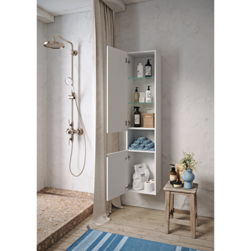 Шкаф-пенал Aqwella Y ROD0535 40х160 подвесной цвет белый - фото 4