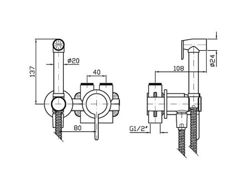 Внутренняя часть смесителя для раковины ZUCCHETTI R99815 - фото 2