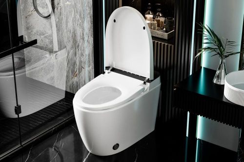 Унитаз приставной Abber Bequem AC1116S белый с сиденьем микролифт импульсный смыв - фото 5