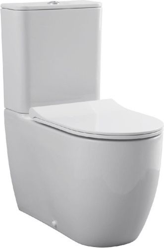 Чаша унитаза напольная Allen Brau Priority 4.31003.20 цвет белый без бачка с сиденьем микролифт безободковая каскадный смыв