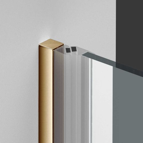 Душевая дверь Vincea Alpha VDP-3AL900CLG 90х195 стекло прозрачное профиль золото - фото 2