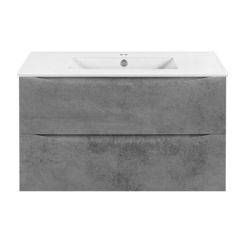 Тумба под раковину Vincea Mia Slim VMC-2MC900S1BT 90х40 подвесная цвет серый - фото 2