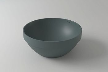 Раковина из искусственного камня Holbi CAPELLA 1.02.021.11.3 40х40 полувстраиваемая цвет зеленый