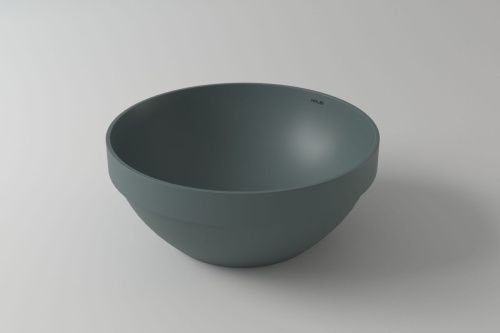 Раковина из искусственного камня Holbi CAPELLA 1.02.021.11.3 40х40 полувстраиваемая цвет зеленый