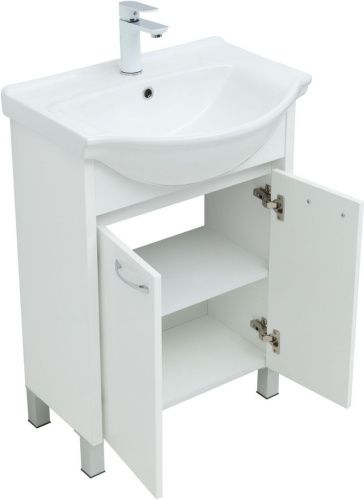 Тумба под раковину Aquanet Донна 00294390 60х30 напольная цвет белый - фото 3