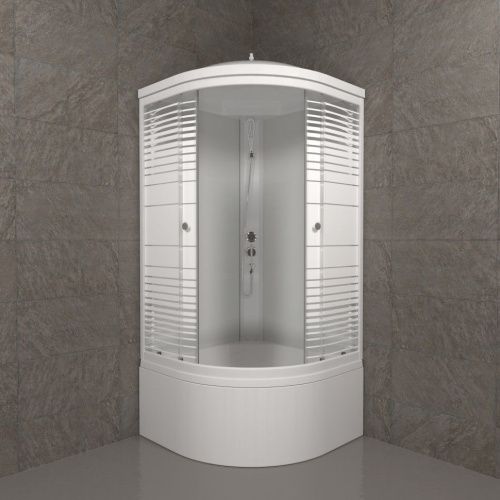 Душевая кабина Тритон Полосы Щ0000061836 90х90 четверть круга с крышей ориентация универсальная - фото 2