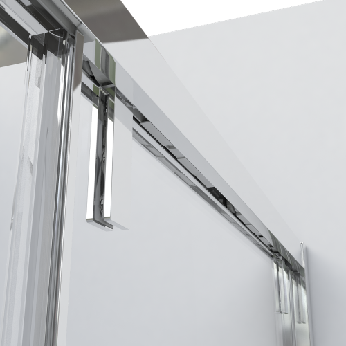 Душевая дверь Vincea Lugano VDS-1L130CLGM-1 130х195 стекло прозрачное профиль вороненая сталь - фото 3