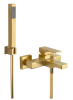 Смеситель для ванны Remer Absolute AU02BG настенный золото