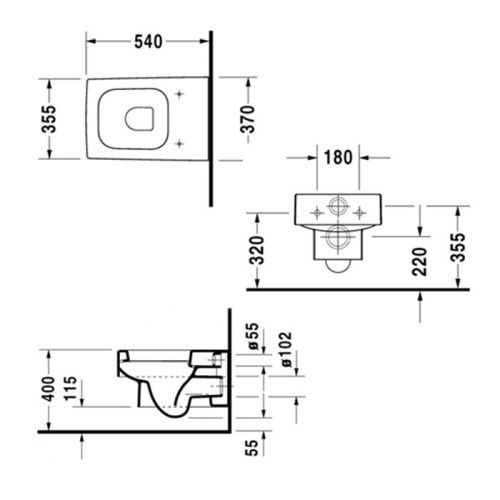 Чаша унитаза подвесная Duravit Vero 2217090000 цвет белый без сиденья безободковая - фото 2