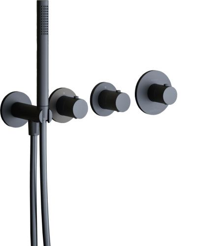 Душевая система Paffoni Modular Box KITMB000NOKING встраиваемая в стену с термостатом - фото 2