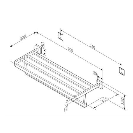 Полка в ванную комнату Am.Pm Func A8F37722