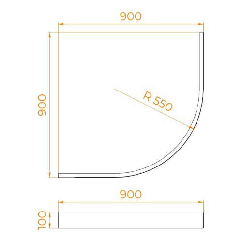 Экран фронтальный для поддона RGW 16232110-99 - фото 2