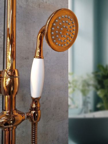 Душевая стойка AltroBagno Beatrice AltroBagnoBeatrice030403ROr настенная цвет розовое золото - фото 3