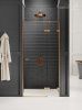 Душевая дверь New Trendy AVEXA Copper brushed EXK-3532 80х200 стекло прозрачное профиль медь