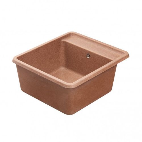 Кухонная мойка Aquaton Беллис 1A724932BS270 55х50 цвет коричневый поверхность матовая - фото 3