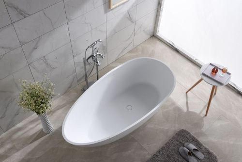 Ванна из искусственного камня Timo RALI RALI1700 170х80 отдельностоящая овальная - фото 3