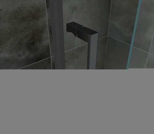 Душевая дверь Abber Komfort AG93170B 170х200 стекло прозрачное профиль черный - фото 3