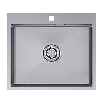 Кухонная мойка Paulmark VELTEN 59 PM805951-BS 60х50 цвет серый поверхность брашированная