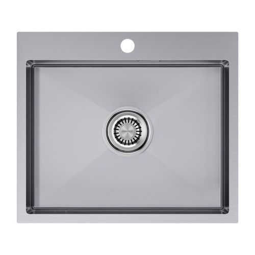 Кухонная мойка Paulmark VELTEN 59 PM805951-BS 60х50 цвет серый поверхность брашированная