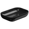 Раковина керамическая GSG Ceramic Design Easy EALAVRE60002 60х40 накладная цвет черный без отверстий под смеситель