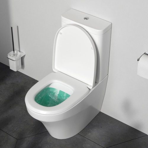 Унитаз напольный с бачком Am.Pm Inspire C508607WH белый без сиденья душевой смыв - фото 3