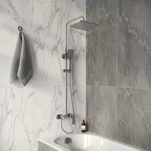 Душевая стойка Grossman Style 500.K35.05.100 настенная цвет хром - фото 3