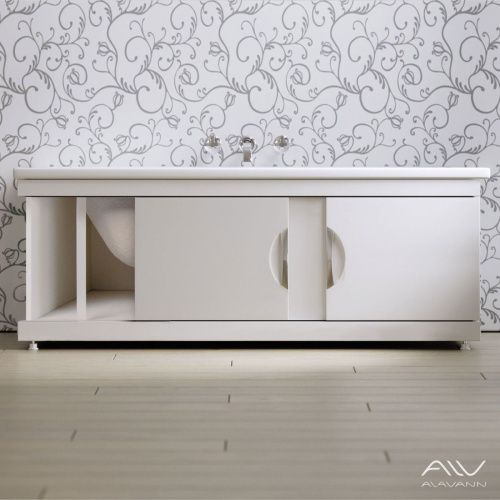 Экран под ванну Alavann Monaco 170 см ALV0236001 фронтальный МДФ раздвижной белый - фото 2