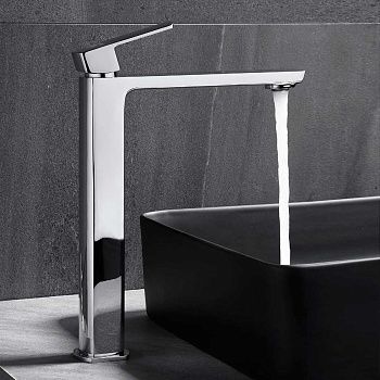 Смеситель для раковины Vincea Next VBF-1N2CH на столешницу хром