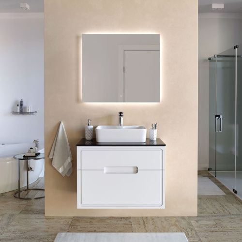 Тумба под раковину Taliente Olejo TA-MBO-80PS-blanco 80х50 подвесная цвет белый - фото 3