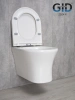 Унитаз подвесной Gid Concavo 62232Y белый с сиденьем микролифт безободковый смыв торнадо
